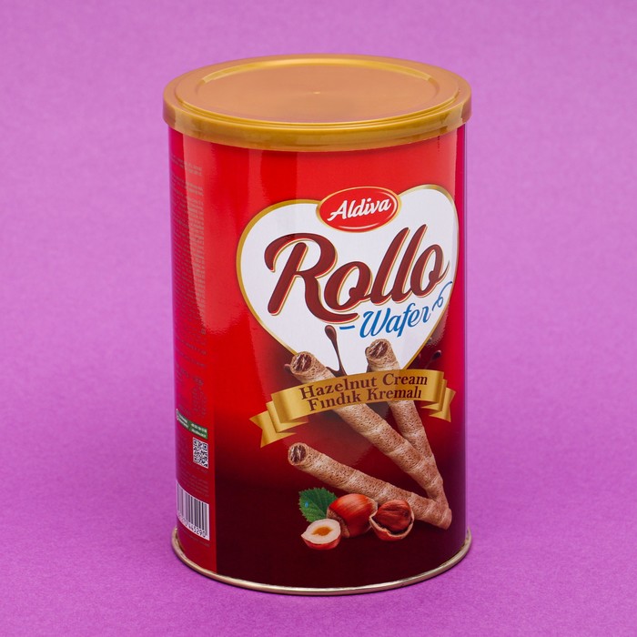 Вафельные трубочки с ореховой начинкой, 250 г
Вафельные трубочки с ореховой начинкой, 250 г