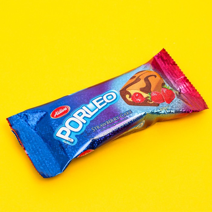 Бисквит Porleo с клубничным кремом, 40 г
Бисквит Porleo с клубничным кремом, 40 г