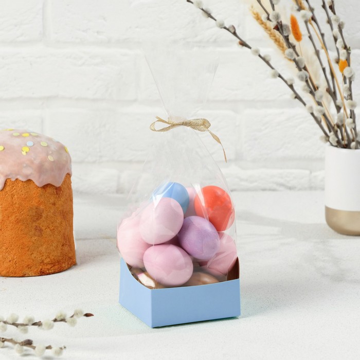 Пакет с жёстким дном, голубой, 10 х 10 х 32 см
Пакет с жёстким дном, голубой, 10 х 10 х 32 см