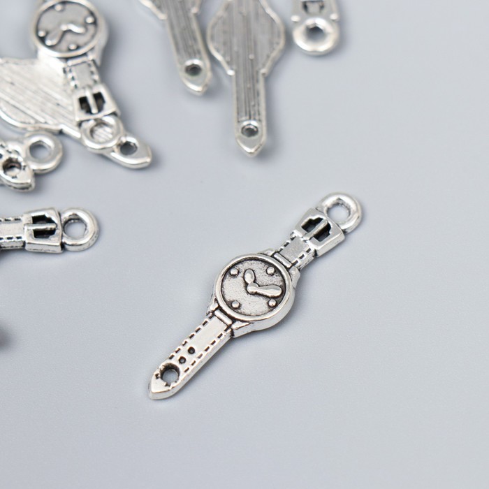 Декор для творчества металл "Наручные часы" серебро G177B884 3,5х1 см
Декор для творчества металл "Наручные часы" серебро G177B884 3,5х1 см