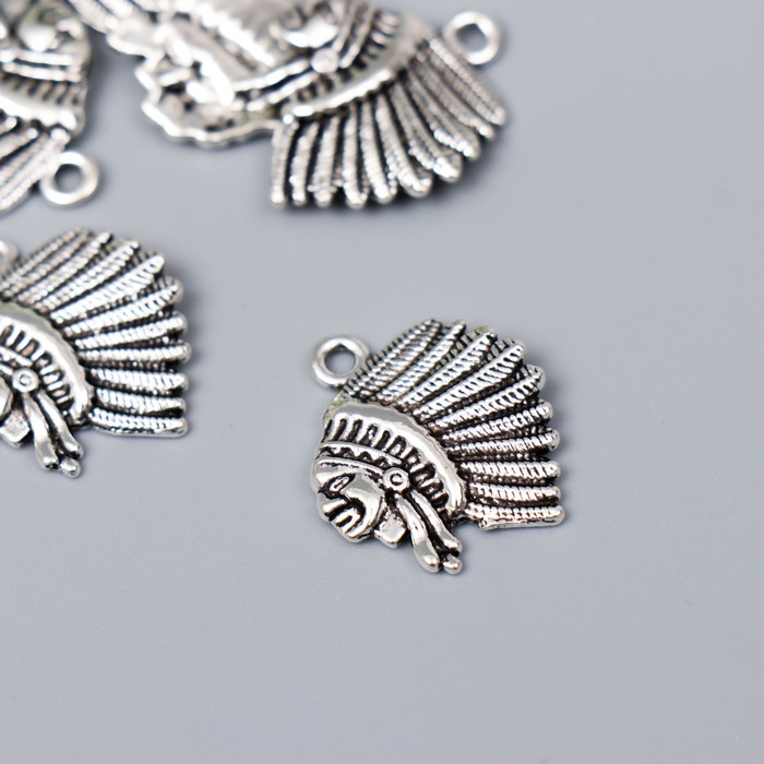 Декор для творчества металл "Вождь племени индейцев" серебро G190B761 2,2х1,9 см
Декор для творчества металл "Вождь племени индейцев" серебро G190B761 2,2х1,9 см