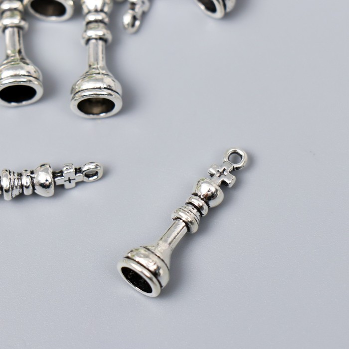 Декор металл для творчества "Шахматная фигура - Король" серебро G225B901 2,7х0,8 см 
Декор металл для творчества "Шахматная фигура - Король" серебро G225B901 2,7х0,8 см