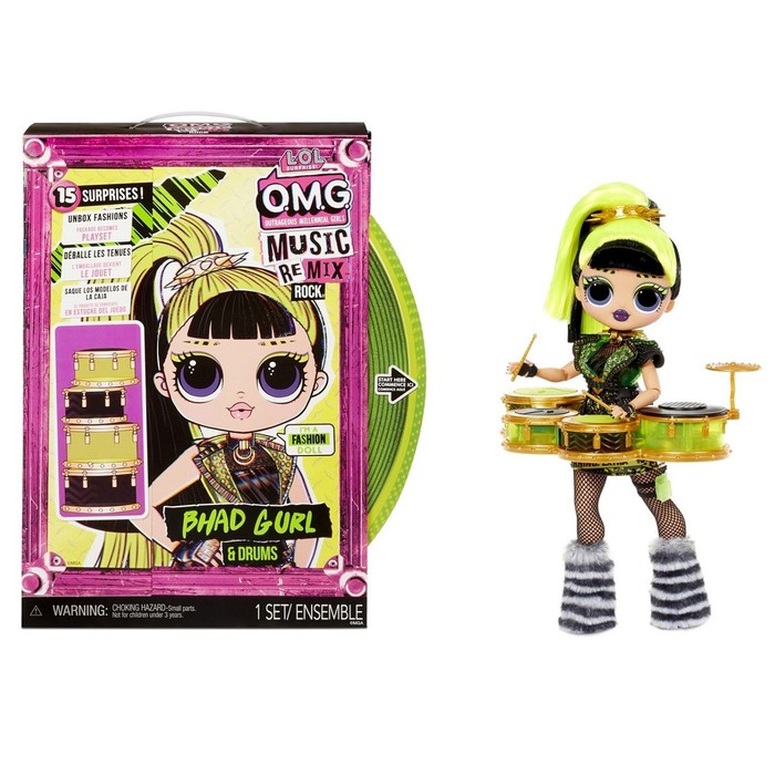 Куколка L.O.L. OMG Remix Rock- Bhad Gurl and Drums
Куколка L.O.L. OMG Remix Rock- Bhad Gurl and Drums