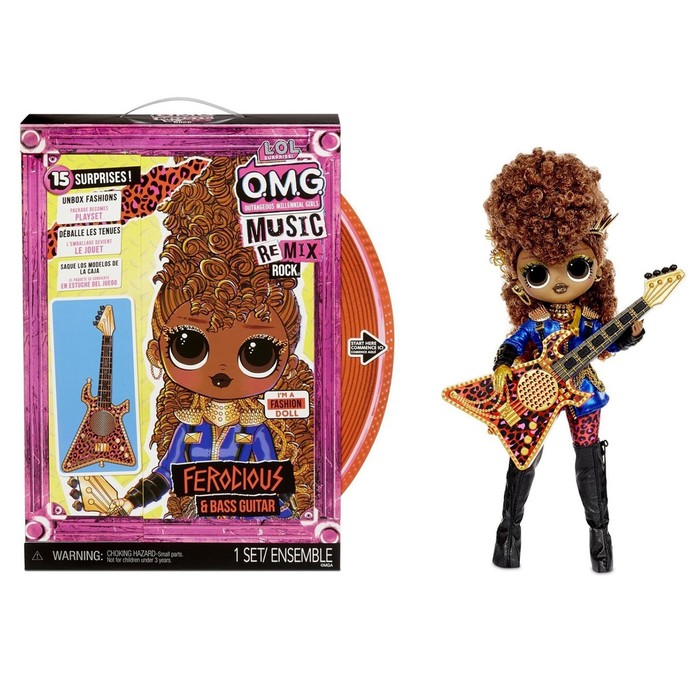 Куколка L.O.L. OMG Remix Rock- Ferocious and Bass Guitar
Куколка L.O.L. OMG Remix Rock- Ferocious and Bass Guitar