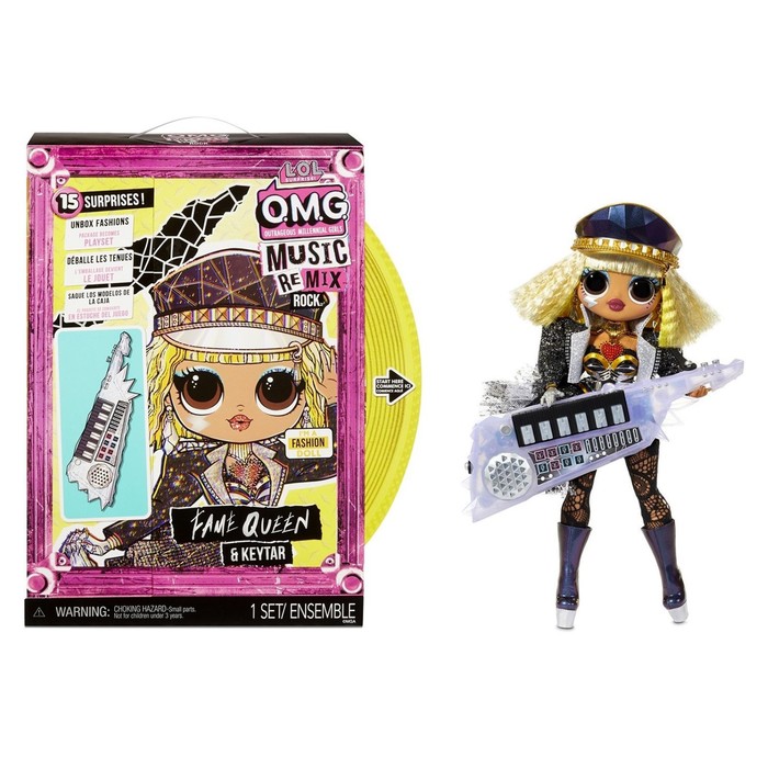 Куколка L.O.L. OMG Remix Rock- Fame Queen and Keytar
Куколка L.O.L. OMG Remix Rock- Fame Queen and Keytar