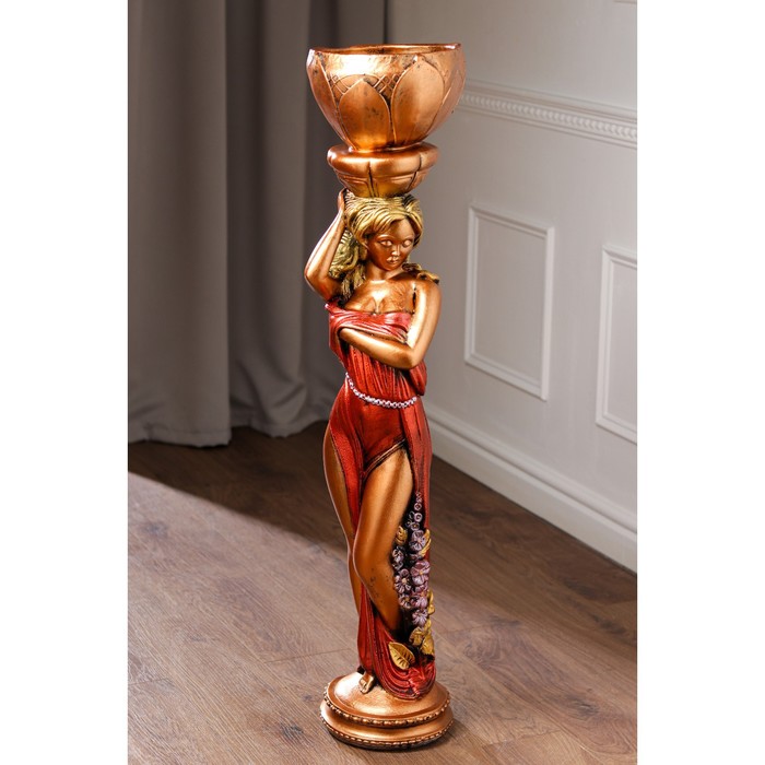 Статуэтка-кашпо "Афродита", медная, красное платье, гипс, 23х23х101 см
Статуэтка-кашпо "Афродита", медная, красное платье, гипс, 23х23х101 см