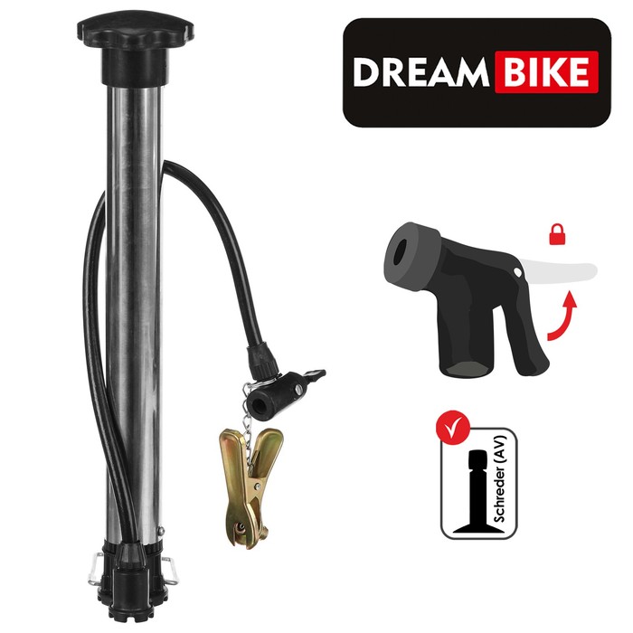 Насос напольный Dream Bike, цвет серый
Насос напольный Dream Bike, цвет серый