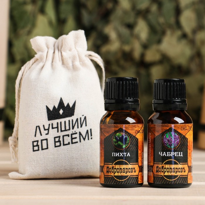 Набор эфирных масел "Лучший во всем" пихта, чабрец 2 шт, 17 мл "Добропаровъ"
Набор эфирных масел "Лучший во всем" пихта, чабрец 2 шт, 17 мл "Добропаровъ"