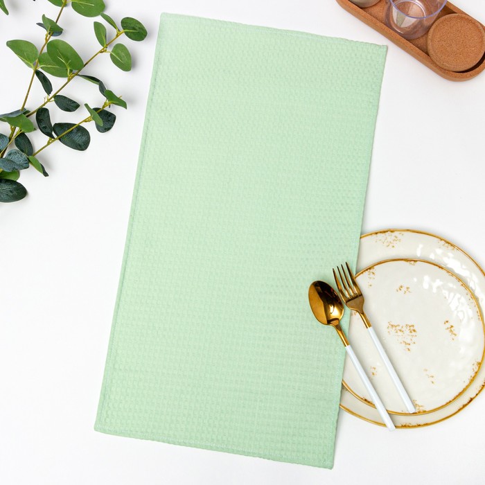 Полотенце 45х60 см, фисташка, вафля, 240 гр/м2, хлопок 100%
Полотенце 45х60 см, фисташка, вафля, 240 гр/м2, хлопок 100%