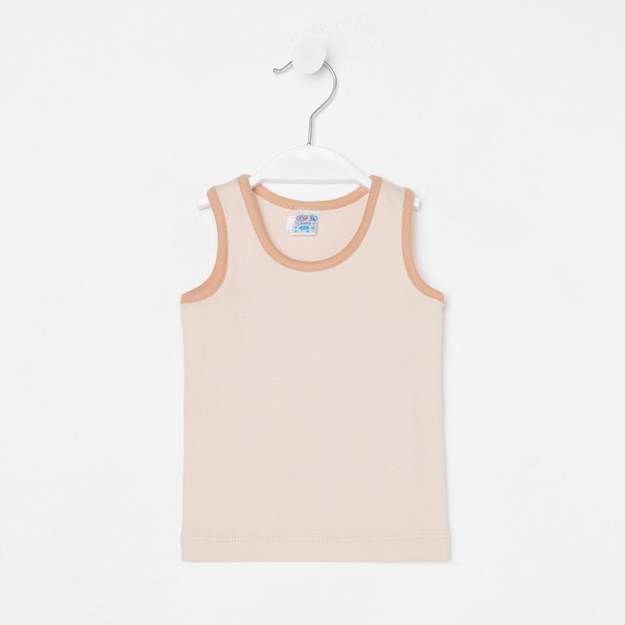 Майка детская, цвет тёмно-бежевый, рост 74 см
Майка детская, цвет тёмно-бежевый, рост 74 см