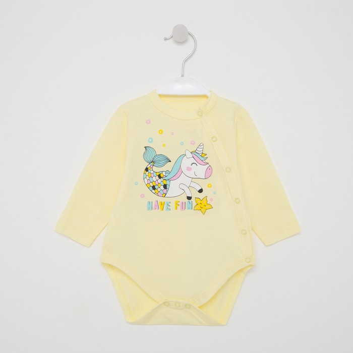 Боди для девочки, цвет жёлтый, рост 68
Боди для девочки, цвет жёлтый, рост 68