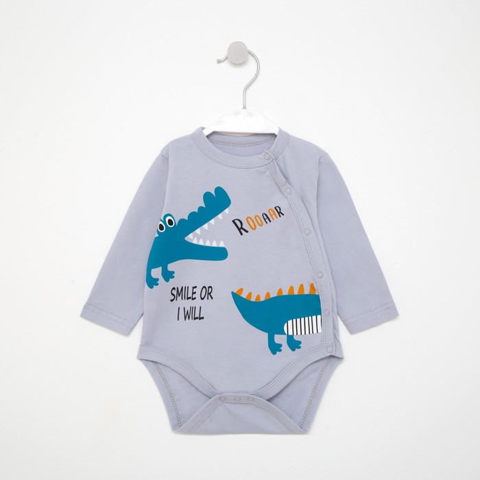 Боди для мальчика, цвет серый, рост 56
Боди для мальчика, цвет серый, рост 56