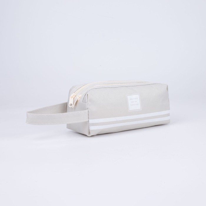 Косметичка на молниях, 2 отдела, цвет бежевый
Косметичка на молниях, 2 отдела, цвет бежевый