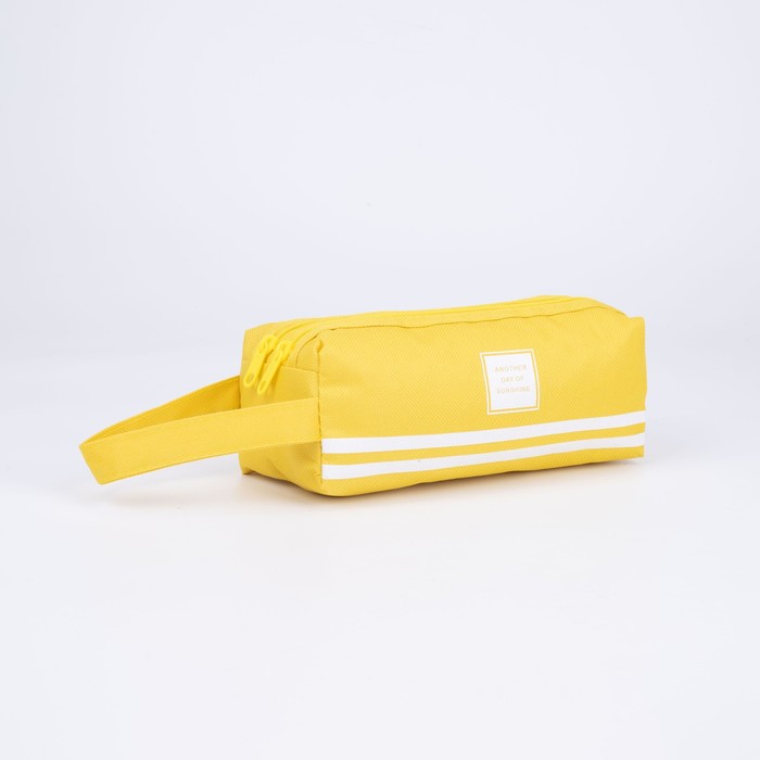 Косметичка, 2 отдела на молниях, цвет жёлтый
Косметичка, 2 отдела на молниях, цвет жёлтый