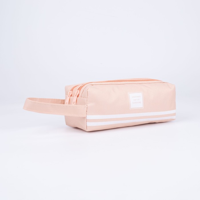 Косметичка, 2 отдела на молниях, цвет розовый
Косметичка, 2 отдела на молниях, цвет розовый