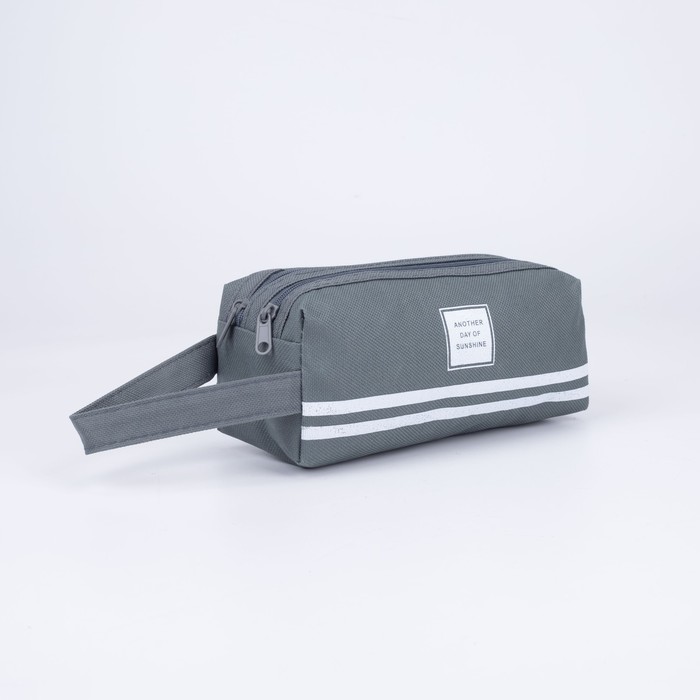 Косметичка, 2 отдела на молниях, цвет серый
Косметичка, 2 отдела на молниях, цвет серый