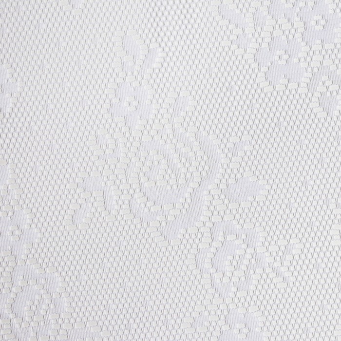 фото Тюль на кухню со шторной лентой, 145х285 см, цвет белый, 100% полиэстер лента