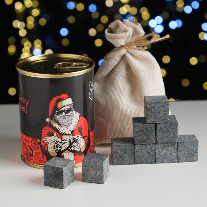 Набор камней для виски "Новый год", в консервной банке, 9 шт.
Набор камней для виски "Новый год", в консервной банке, 9 шт.