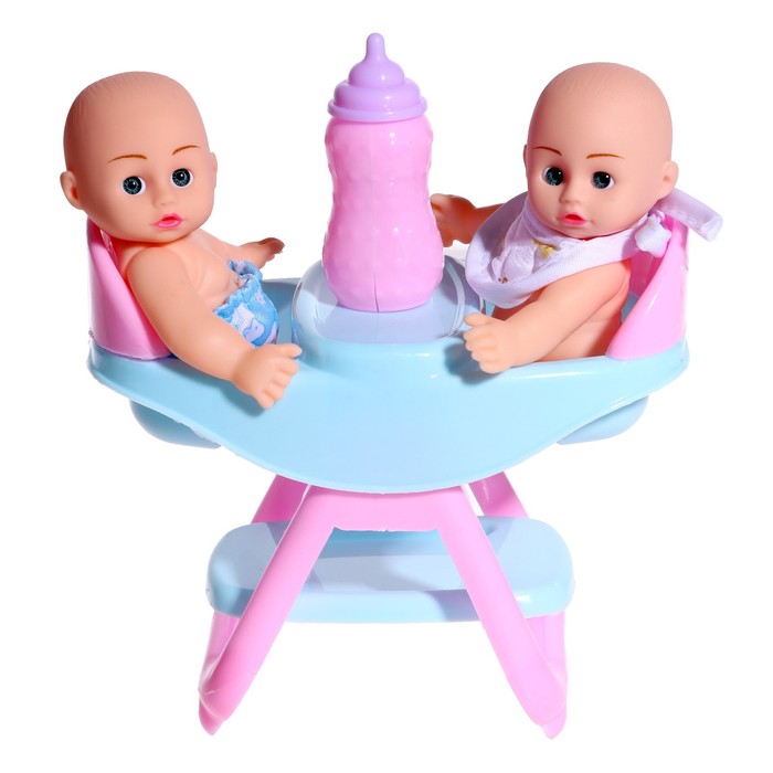 Набор пупсов «Двойняшки» с мебелью и аксессуарами
Набор пупсов «Двойняшки» с мебелью и аксессуарами