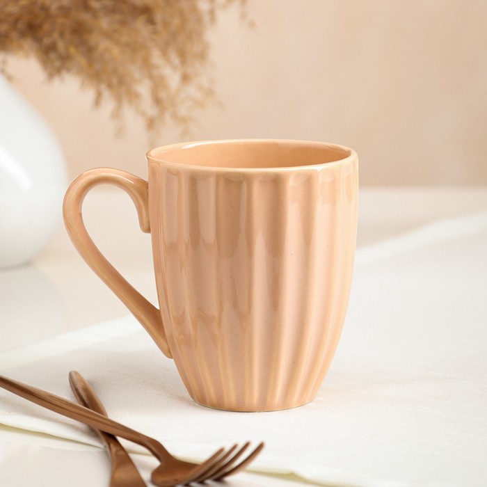 Кружка "Ребристая", бежевая, керамика, 0.4 л
Кружка "Ребристая", бежевая, керамика, 0.4 л