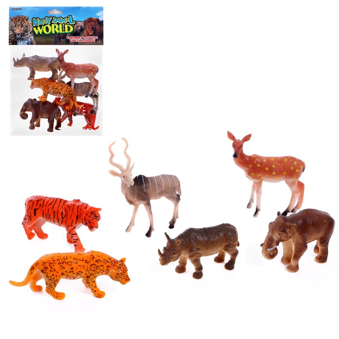Набор животных «Африка», 6 фигурок
Набор животных «Африка», 6 фигурок