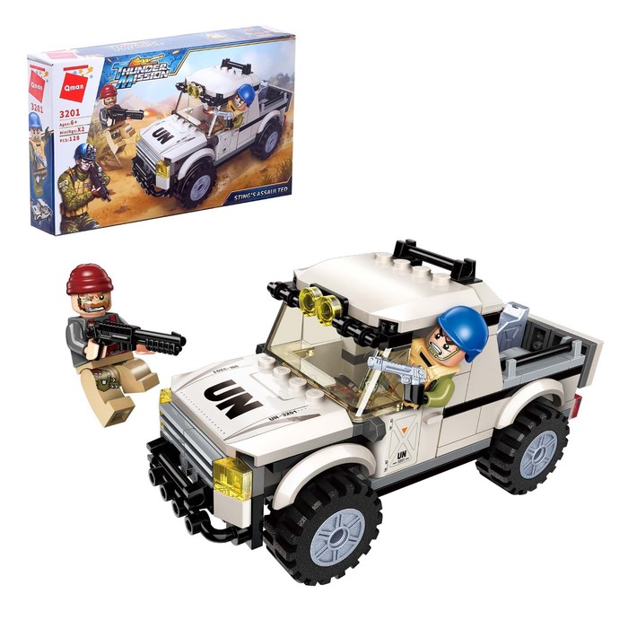 Конструктор Миротворцы «Джип», 2 минифигуры и 128 деталей 
Конструктор Миротворцы «Джип», 2 минифигуры и 128 деталей