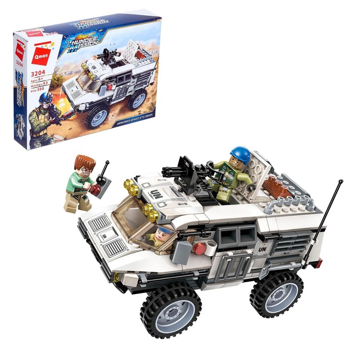 Конструктор Военные «Штурмовой броневик», 3 минифигуры и 300 детали
Конструктор Военные «Штурмовой броневик», 3 минифигуры и 300 детали