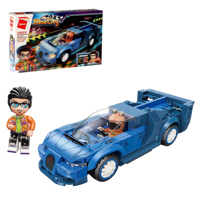Конструктор Гонки «Спорткар», 1 минифигура и 179 деталей
Конструктор Гонки «Спорткар», 1 минифигура и 179 деталей
