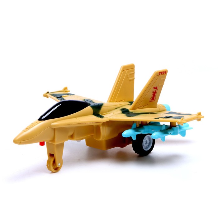 Самолет инерционный «Истребитель», световые и звуковые эффекты, МИКС
Самолет инерционный «Истребитель», световые и звуковые эффекты, МИКС