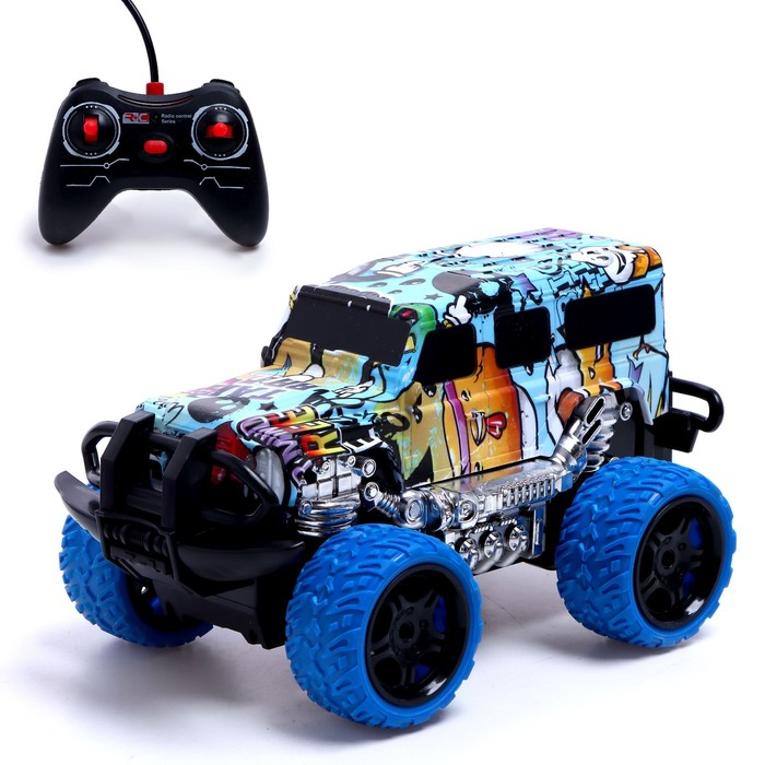 Джип радиоуправляемый «Граффити», работает от батареек, МИКС
Джип радиоуправляемый «Граффити», работает от батареек, МИКС