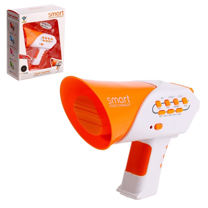 Мегафон «Киборг», работает от батареек
Мегафон «Киборг», работает от батареек