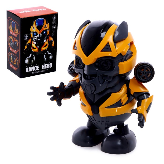 Робот «Танцующий автобот», световые и звуковые эффекты, работает от батареек
Робот «Танцующий автобот», световые и звуковые эффекты, работает от батареек