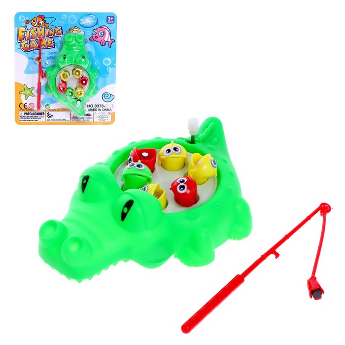 Рыбалка заводная «Морские приключения» 6 рыбок, 1 удочка, МИКС 
Рыбалка заводная «Морские приключения» 6 рыбок, 1 удочка, МИКС