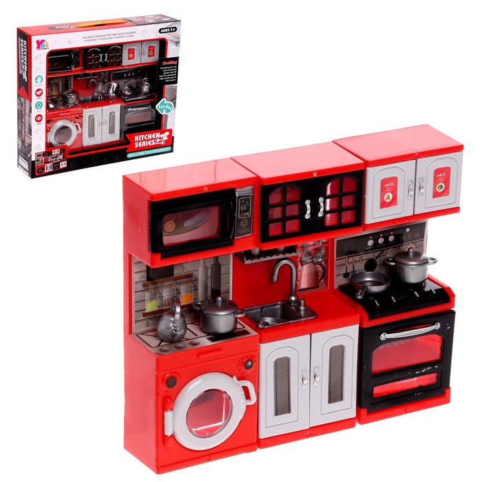Набор игровой «Кухня» для кукол, звук, свет, с аксессуарами
Набор игровой «Кухня» для кукол, звук, свет, с аксессуарами