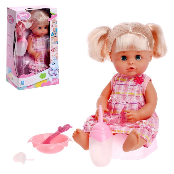 Пупс функциональный «Милая малышка» пьет, писает, с аксессуарами
Пупс функциональный «Милая малышка» пьет, писает, с аксессуарами