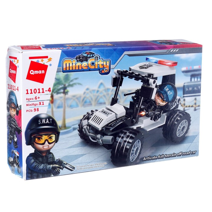 Конструктор Полиция «Джип спецназа», 1 минифигура и 98 деталей
Конструктор Полиция «Джип спецназа», 1 минифигура и 98 деталей
