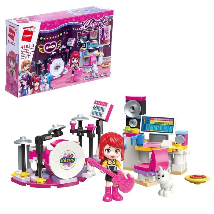 Конструктор Девчонки «Музыкальная студия», 1 минифигура и 121 деталь
Конструктор Девчонки «Музыкальная студия», 1 минифигура и 121 деталь