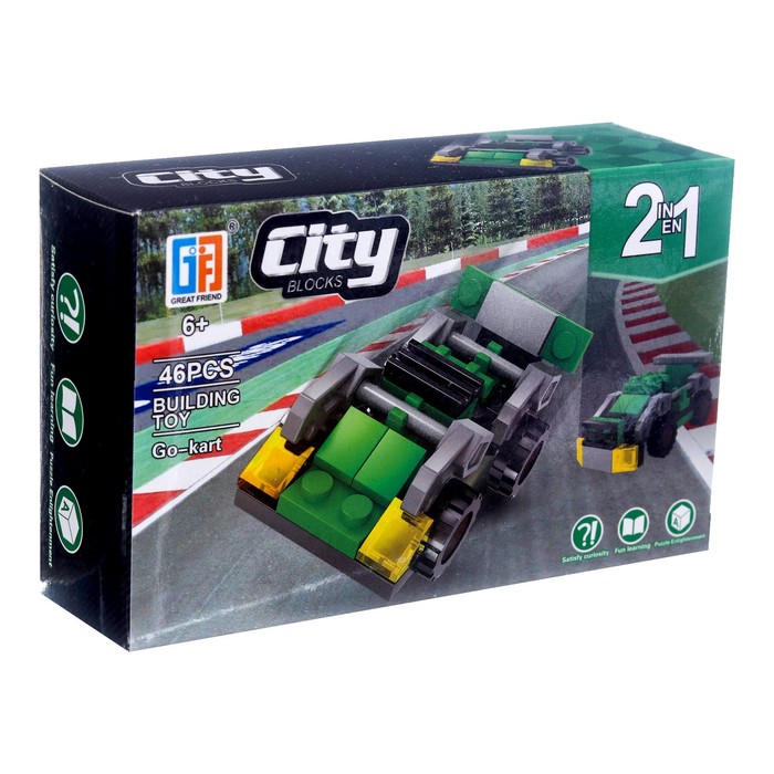 Конструктор «Транспорт», гоночная машина, 46 деталей
Конструктор «Транспорт», гоночная машина, 46 деталей