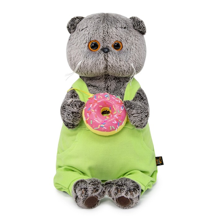 Мягкая игрушка «Басик с пончиком», 22 см 
Мягкая игрушка «Басик с пончиком», 22 см