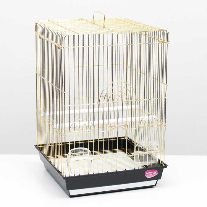Клетка для птиц, золотая, размер 40х40х59 см
Клетка для птиц, золотая, размер 40х40х59 см