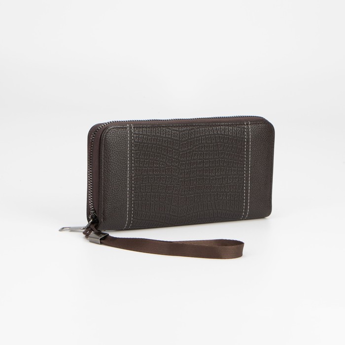 Портмоне на молнии, цвет коричневый
Портмоне на молнии, цвет коричневый