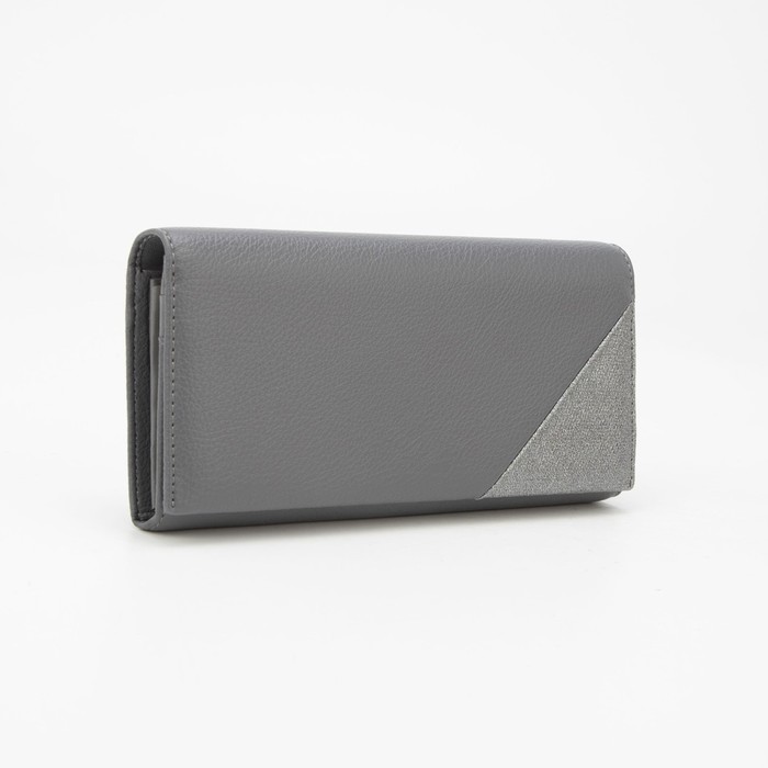 Кошелёк на магнитах, цвет серый 
Кошелёк на магнитах, цвет серый