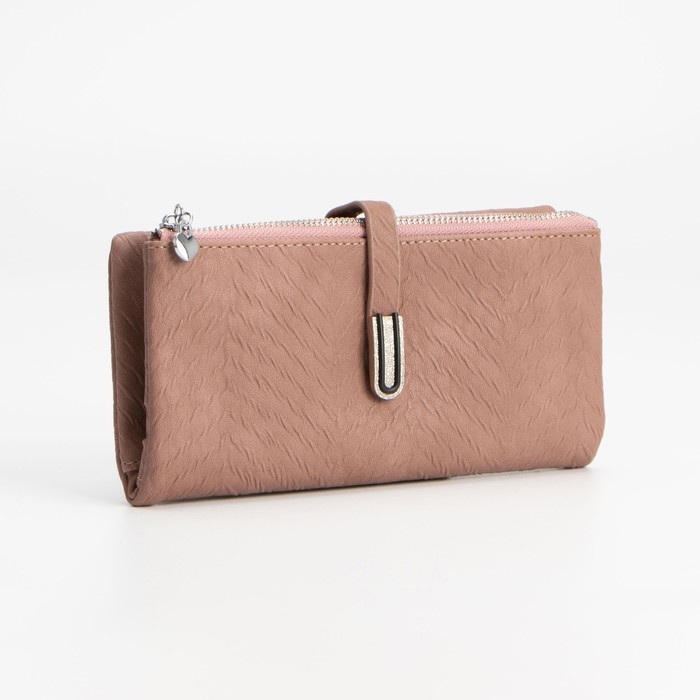 Кошелёк на кнопке, цвет пудровый
Кошелёк на кнопке, цвет пудровый