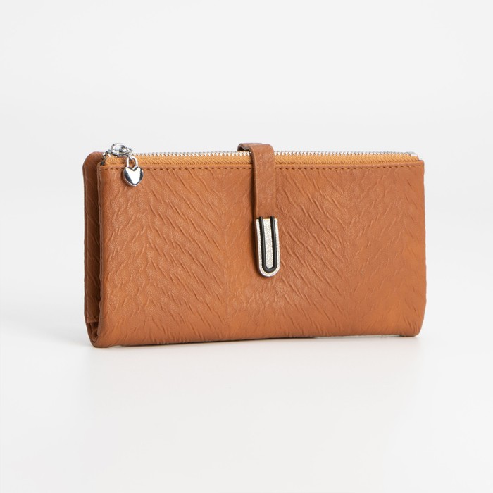 Кошелёк на кнопке, цвет коричневый
Кошелёк на кнопке, цвет коричневый