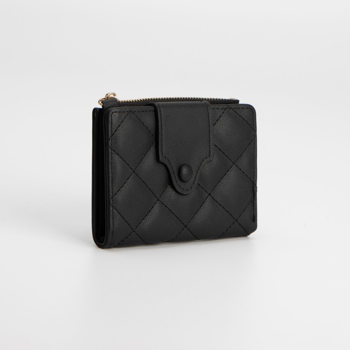 Кошелёк на кнопке, цвет чёрный
Кошелёк на кнопке, цвет чёрный