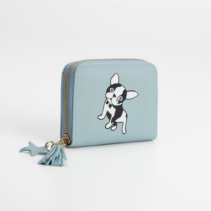Кошелёк на молнии, цвет голубой
Кошелёк на молнии, цвет голубой