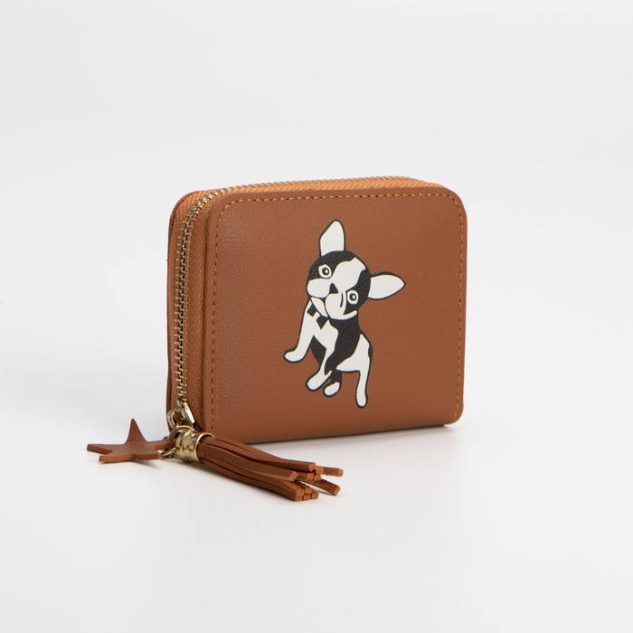 Кошелёк на молнии, цвет коричневый
Кошелёк на молнии, цвет коричневый