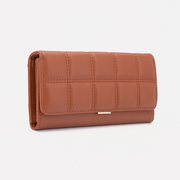 Кошелёк на кнопке, цвет коричневый
Кошелёк на кнопке, цвет коричневый