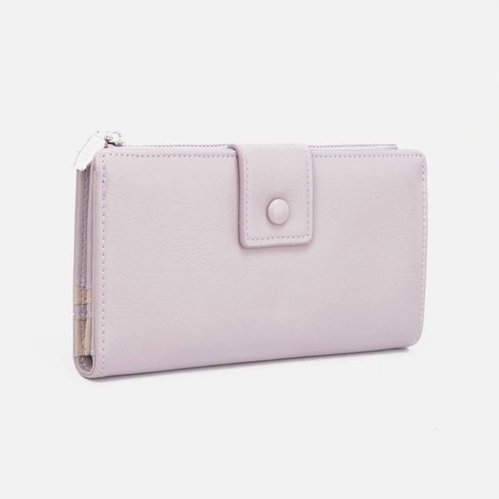 Кошелёк на кнопке, цвет сиреневый
Кошелёк на кнопке, цвет сиреневый