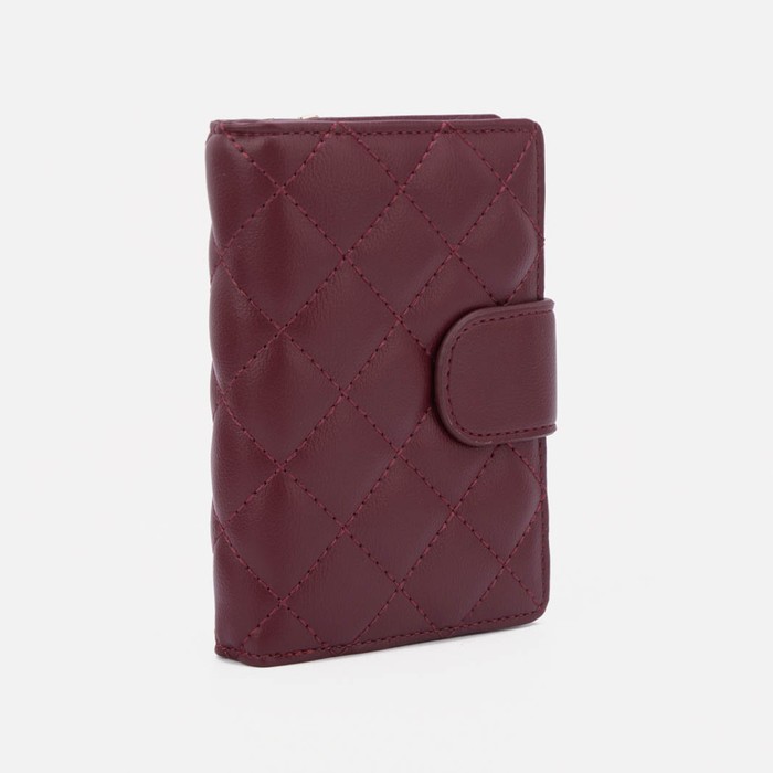 Кошелёк на кнопке, цвет бордовый
Кошелёк на кнопке, цвет бордовый